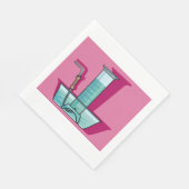 Science Test Tube Serviette (Ecke)