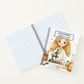 Science-Thema Girl-Notebook Notizblock (Innenseite)