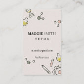 Science Tutor Chemie Niedlich Visitenkarte (Rückseite)