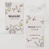 Science Tutor Chemie Niedlich Visitenkarte (Vorne/Hinten)