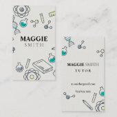 Science Tutor Chemie Niedlich Visitenkarte (Vorne/Hinten)