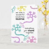Science Valentine Neuron Biology Teacher Geek Card Karte (Gelbe Blume)