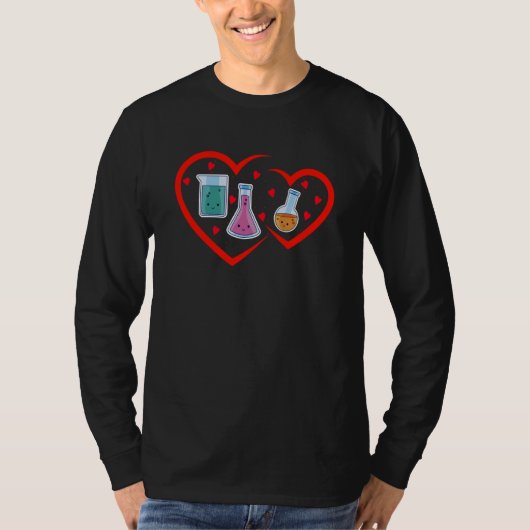 Science Valentines Day Cute Chemistry Nerd Chemist T-Shirt (Vorderseite)