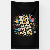 Science Vibes Groovy Erster Tag der Rückkehr zur S Banner (Vertikal)