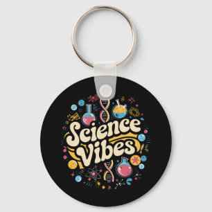Science Vibes Groovy Erster Tag der Rückkehr zur S Schlüsselanhänger