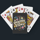 Science Vibes Groovy Erster Tag der Rückkehr zur S Spielkarten<br><div class="desc">Science Vibes Retro Erster Tag zurück zur Schule Groovy Lehrer</div>