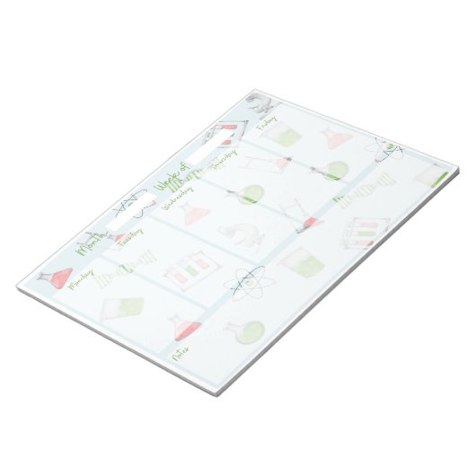 Science Weekly Desk Planner Notizblock (angewinkelt)