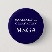 Science wieder großartig MSGA Typografie Pinback Button (Vorderseite)