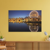 Science World und CBD in False Creek Leinwanddruck (Insitu (Wohnzimmer))