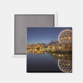 Science World und CBD in False Creek Magnet (Vorderseite/Rückseite)