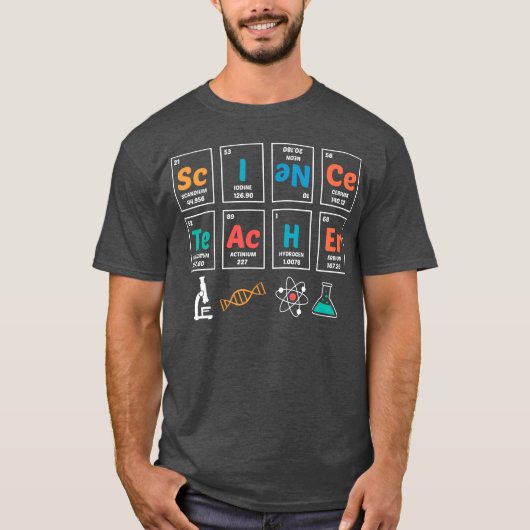 Scienceeacher Periodicable Of Elements School funn T-Shirt (Vorderseite)