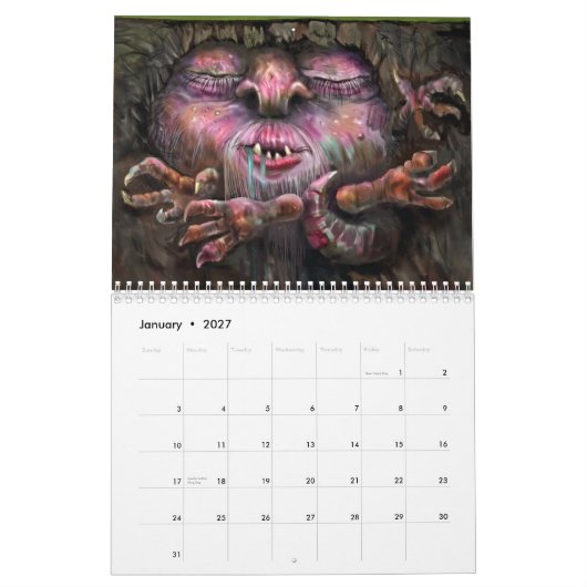 Sciencefiction/Fantasie Kalender (Jan 2027)