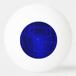 Sciencefiction-Neon-Stromkreise Tischtennisball