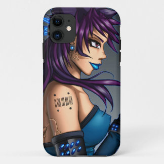 Sciencefictionanime-Mädchen iPhone 11 Hülle