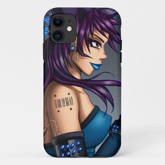Sciencefictionanime-Mädchen Case-Mate iPhone Hülle (Rückseite)