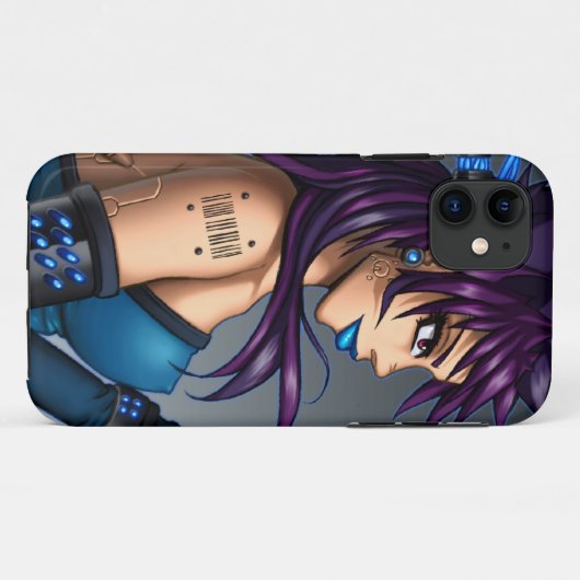 Sciencefictionanime-Mädchen Case-Mate iPhone Hülle (Rückseite (Horizontal))