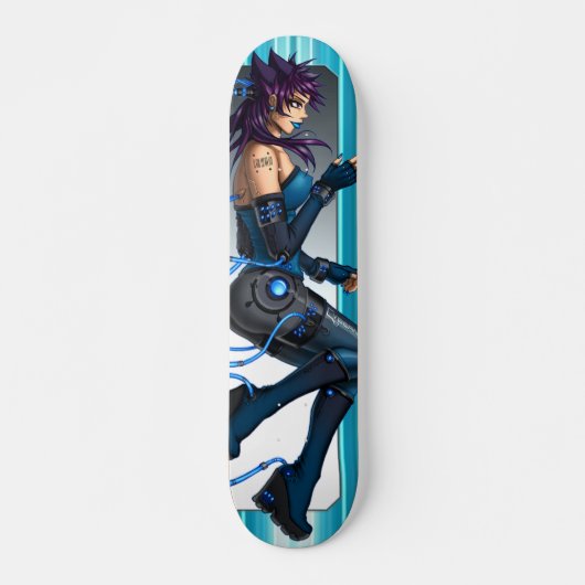 Sciencefictionanime-Mädchen Skateboard (Vorne)