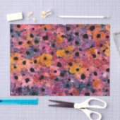 Scientific Abstract Art: Bloom Ink Blot Pattern Seidenpapier (Handwerk)