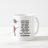 Scientific classification for the Bagodoedel Kaffeetasse (VorderseiteRechts)