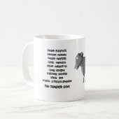 Scientific classification for the concrete cow kaffeetasse (Vorderseite Links)