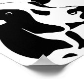 Scientific Cow Goes Mu Poster (Ecke)