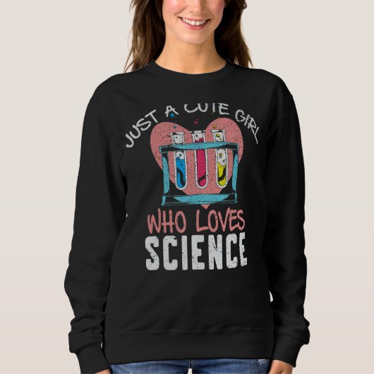 Scientific Girls Women Chemistry Labrador Scien Sweatshirt (Vorderseite)
