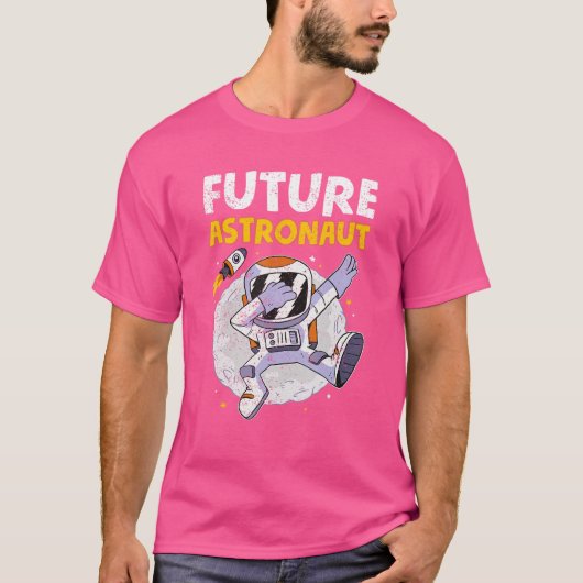 Scientific Space Travel Rocket Dabbing Future ASP T-Shirt (Vorderseite)