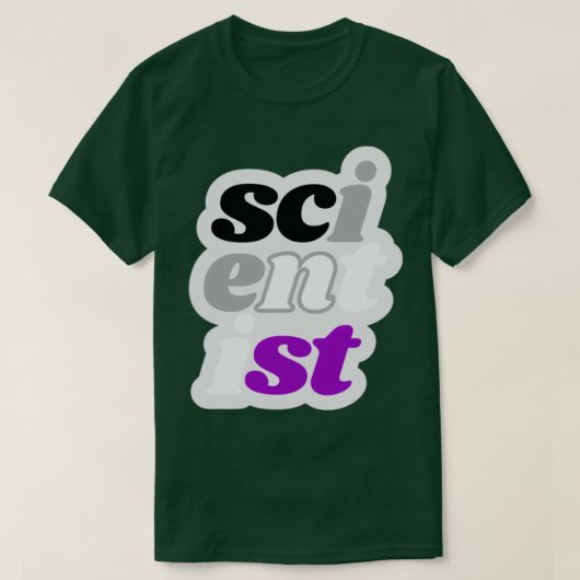 scientist asexual vertical no border T-Shirt (Design vorne)