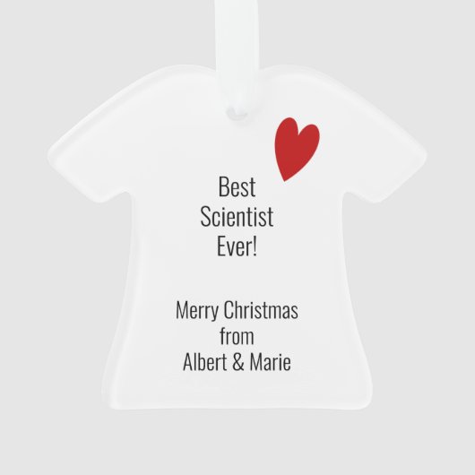 Scientist Bowtie Profession Ornament (Rückseite)