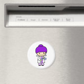 Scientist Girl 2 Magnet (In Situ (Geschirrspüler))