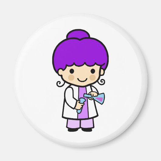 Scientist Girl 2 Magnet (Vorne)
