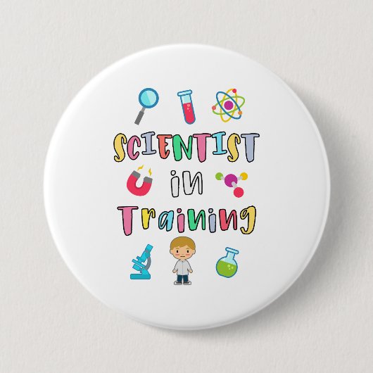 Scientist in Training for Young Scientists Button (Vorderseite)