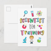 Scientist in Training for Young Scientists Postkarte (Vorne/Hinten)