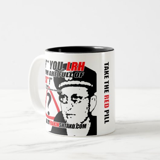 Scientology - Kaffee-Tasse Zweifarbige Tasse (Vorderseite Links)