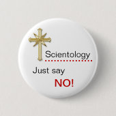 Scientology - sagen Sie einfach NEIN! Button (Vorderseite)