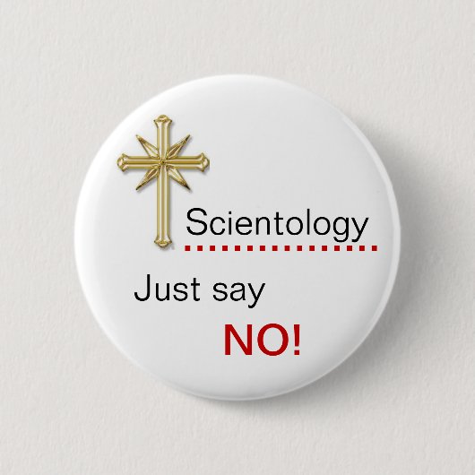 Scientology - sagen Sie einfach NEIN! Button (Vorderseite)