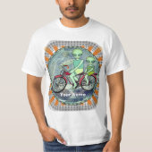 Scifi Alien Bike T-Shirt (Vorderseite)