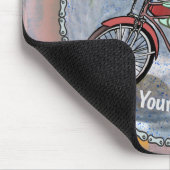 Scifi Alien Riding Bike Mouse Pad Mousepad (Ecke)