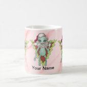 Scifi Alien Weihnachtsmann Kaffeetasse (Mittel)