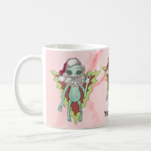 Scifi Alien Weihnachtsmann Kaffeetasse