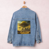SciFi Alien World View Planet Ufo Tower Jeansjacke (Hangar)