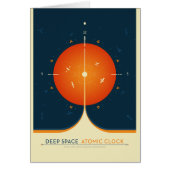 SciFi-Anzeige, Orange Atomuhr, Deep Space (Vorne)