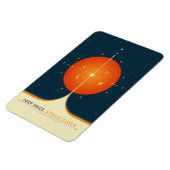 SciFi-Anzeige, Orange Atomuhr, Deep Space Magnet (Linke Seite)