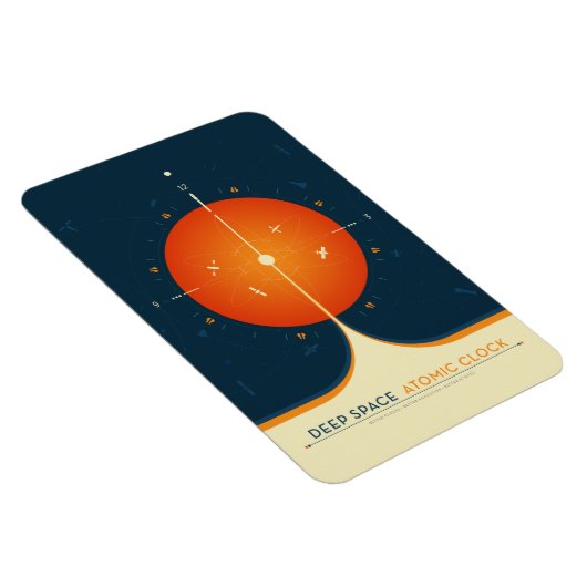 SciFi-Anzeige, Orange Atomuhr, Deep Space Magnet (Rechte Seite)