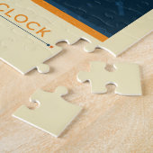 SciFi-Anzeige, Orange Atomuhr, Deep Space Puzzle (Seite)