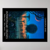 SciFi Art Cassiopeia Lines Interstellar Schifffahr Poster (Vorne)