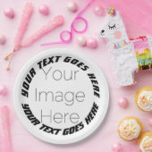 SciFi-benutzerdefiniertes Foto personalisiert Pape Pappteller (Party)