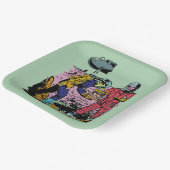 SciFi Birthday Party Space Age Science Fiction Pappteller (Gewinkelt)