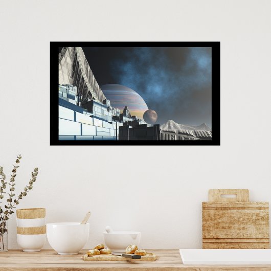SciFi City Poster (Küche)