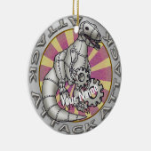 Scifi-Dinosaurier-Roboter Keramik Ornament (Rechts)